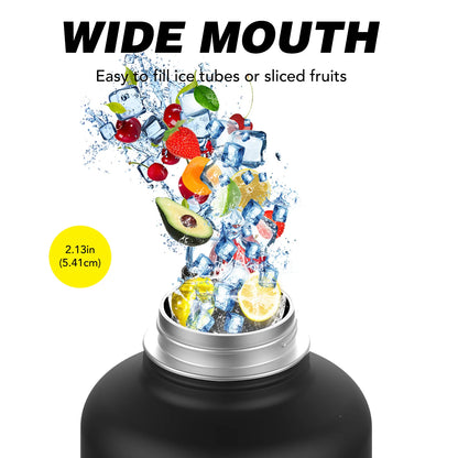 900ML Stainless Steel Thermal Mug with Handle Large Capacity Insulated Cup Office and Home Tumbler Outdoor Sports Water Bottle