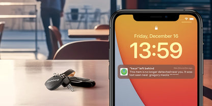 1/2/3/4pcs isooco Mini Car Locator Anti-lost Wallet Keychain Smart Tag Bluetooth Tracker Key Item Finder Use Find My (IOS Only)