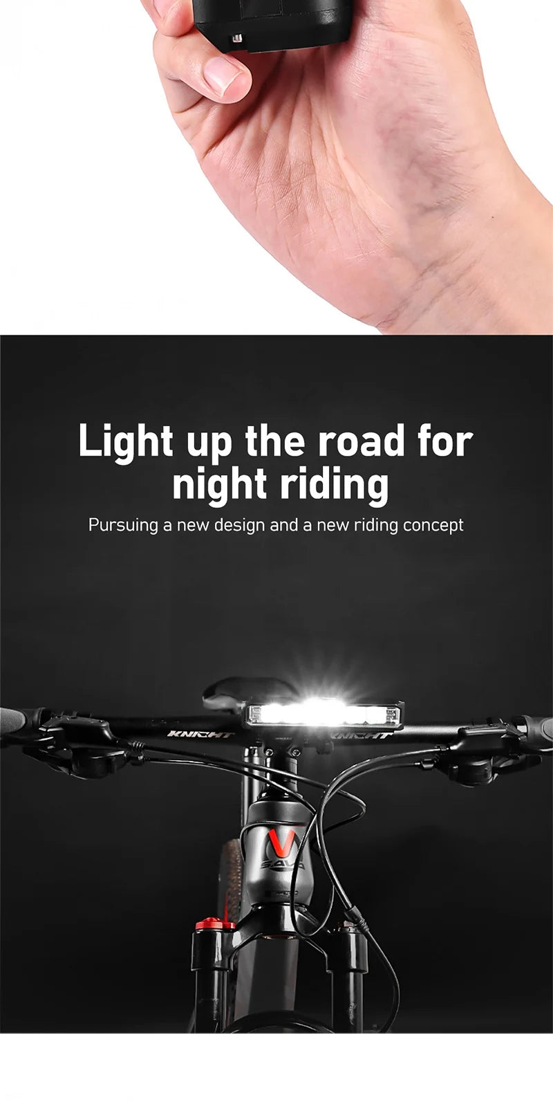 Bicycle Light 8000mAh EOS610 640 Bike Light Waterproof Flashlight USB Charging MTB Road Cycling Lamp Bicycle Light Accessories