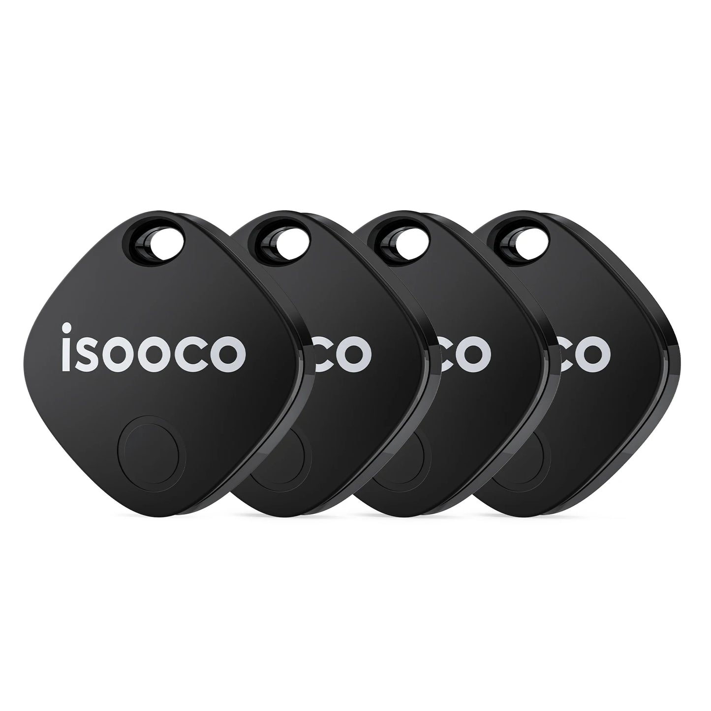 1/2/3/4pcs isooco Mini Car Locator Anti-lost Wallet Keychain Smart Tag Bluetooth Tracker Key Item Finder Use Find My (IOS Only)