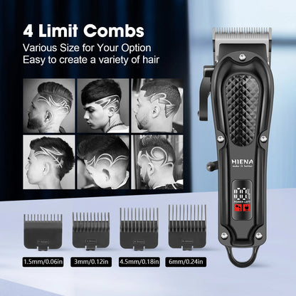 HIENA hair clipper Shaver Professional electric scissors push Barber shop hair trimmers Hair cutting machine trimmer for men