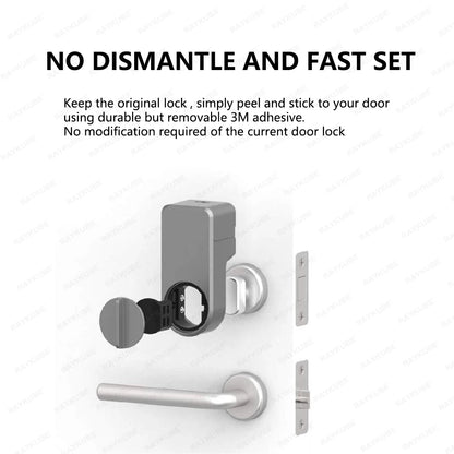 A1 Pro Bluetooth Smart Door Lock Tuya APP Remote Control Keyless Unlock Smart Life Cylinder DIY Easy Installation
