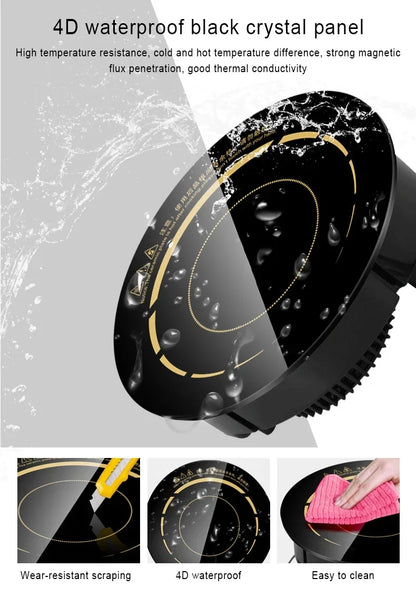 Mini Electric Magnetic Induction Cooker Wire control Embedded Hotpot Hob Burner Waterproof hot pot Tea Boiler Stove Cooktop 800W