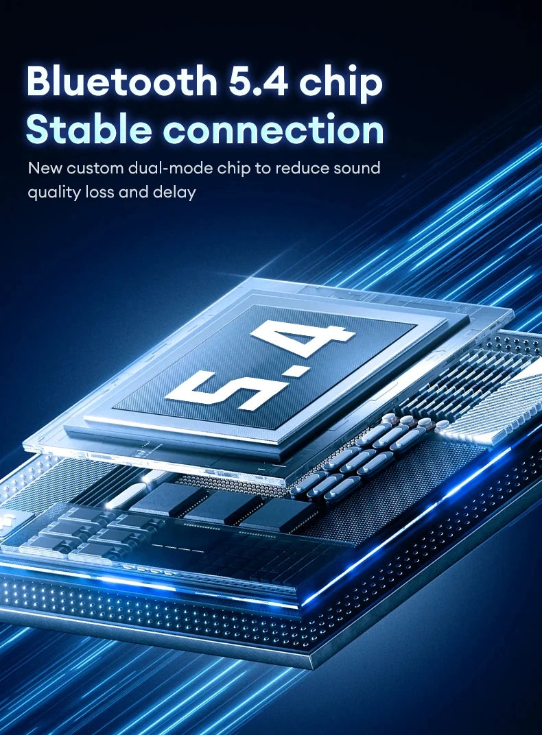 New Lenovo XT53 Wireless Upgrade Bluetooth 5.4 Earphones LED Digital Display Waterproof Headphones Low Latency Gaming Earbuds