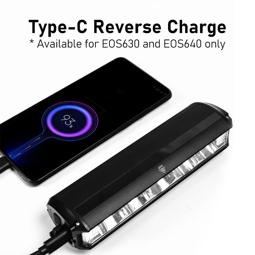 Bicycle Light 8000mAh EOS610 640 Bike Light Waterproof Flashlight USB Charging MTB Road Cycling Lamp Bicycle Light Accessories