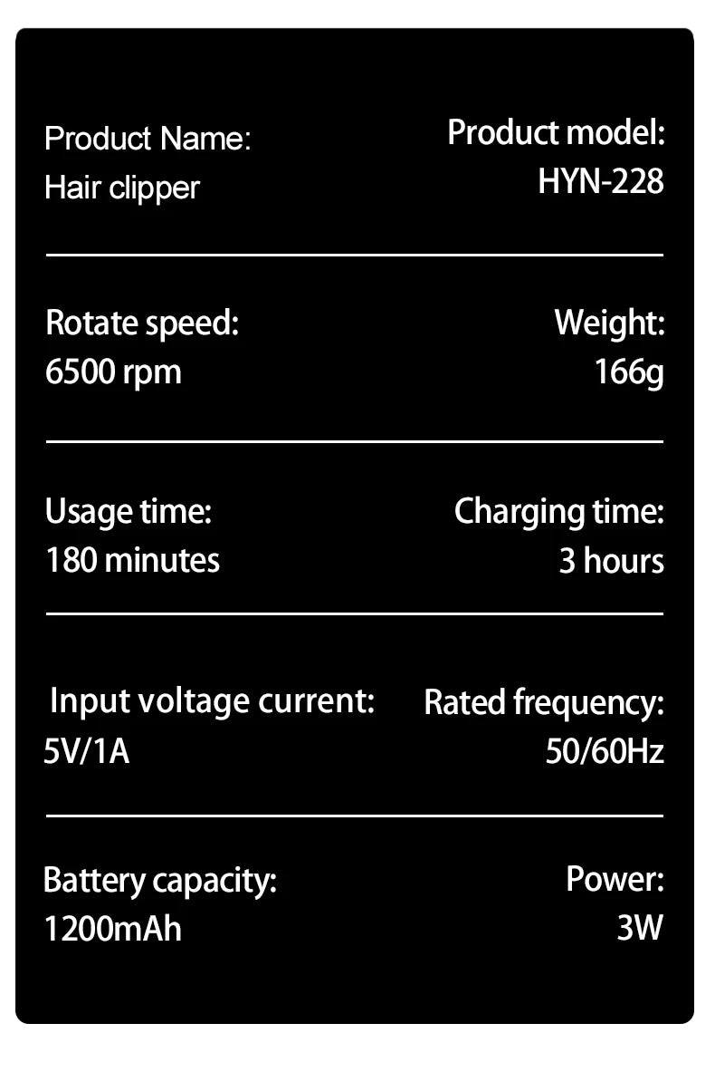 HIENA hair clipper Shaver Professional electric scissors push Barber shop hair trimmers Hair cutting machine trimmer for men
