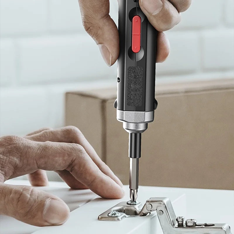 Electric Screwdriver Cordless, Rechargeable Power Screwdrivers Set, Automatic Home Repair USB Cable Tool Kit with LED Lights