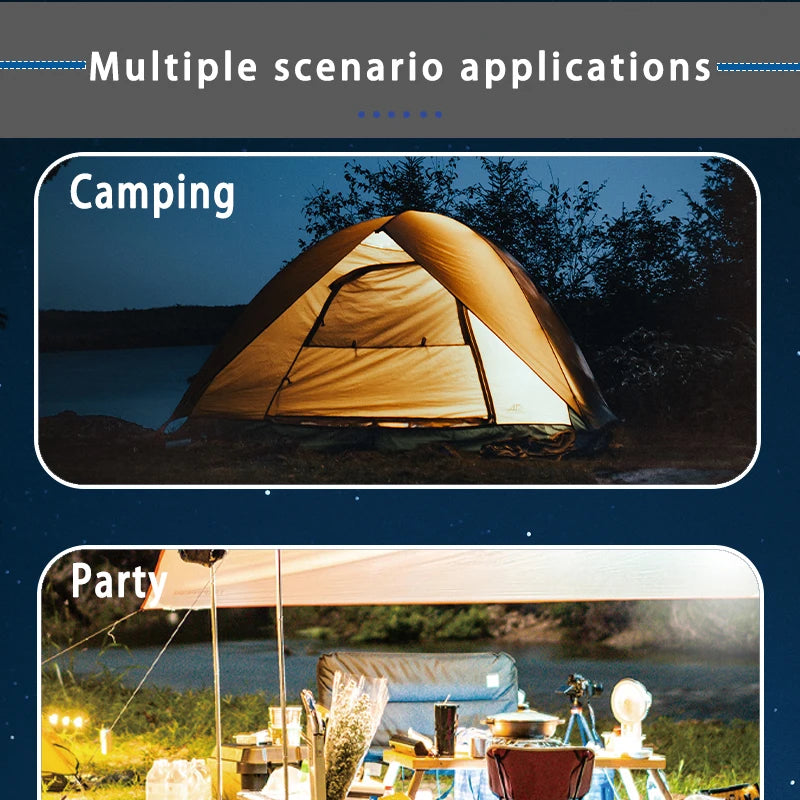 MOSLIGHTING Rechargeable Camping Strong Light with Magnet Zoom Portable Torch Tent Light Work Car Maintenance Lighting LED USB