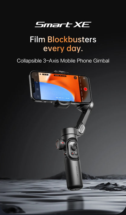 AOCHUAN 3-Axis Handheld Gimbal Stabilizer SmartXE for Smartphone for iPhone Android AI Face Tracking TikTok Vlog
