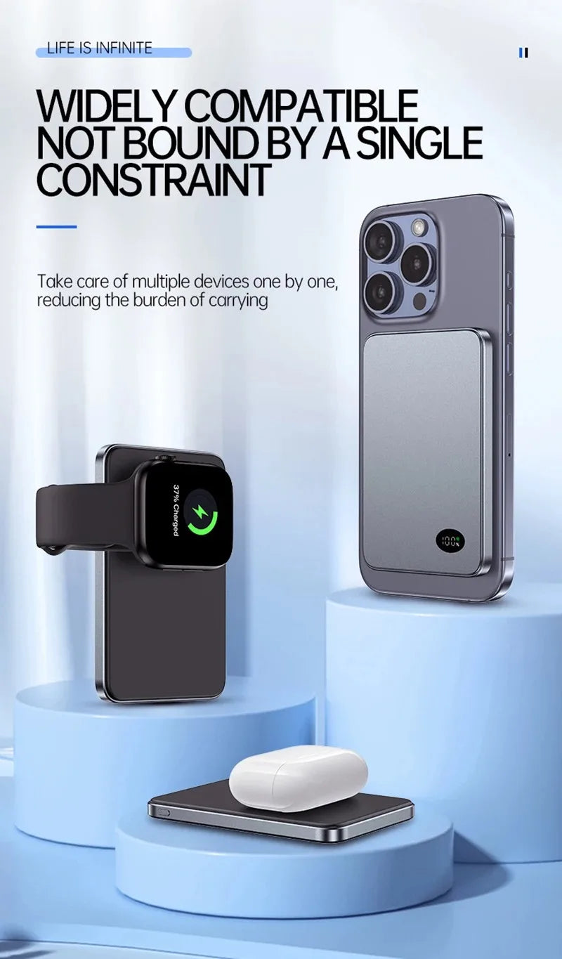 Xiaomi 10000mAh Thin Magnetic Wireless Power Bank PD20W Fast Charging Portable External Battery for Magsafe For iPhone Samsung