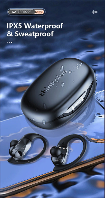 New Lenovo LP75 TWS Sports Earphones Bluetooth 5.3 Wireless Headphones Waterproof HiFi Stereo Noise Reduction Earbuds with Mics