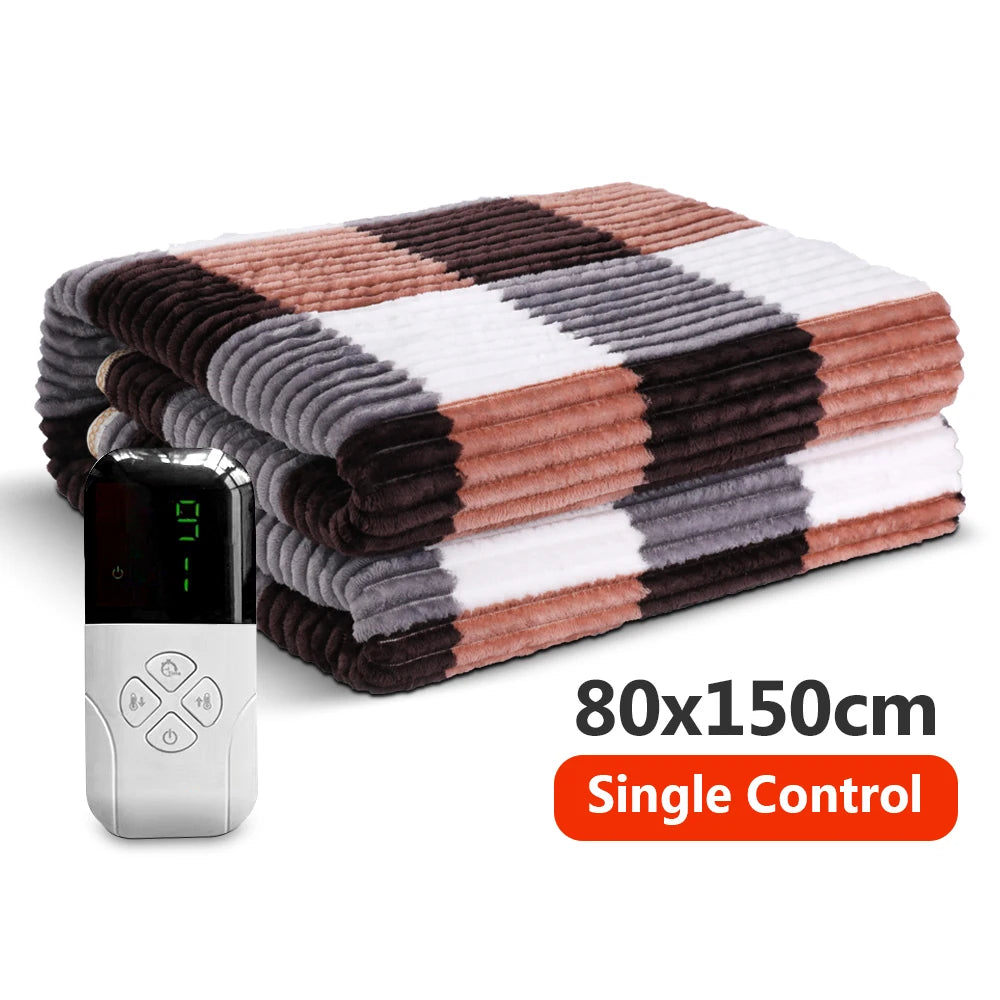 Electric Bed Sheet Heated 220V Blankets Heated Electric Sheet Intelligent Controller EU Plug Home Living Room Office Winter Use