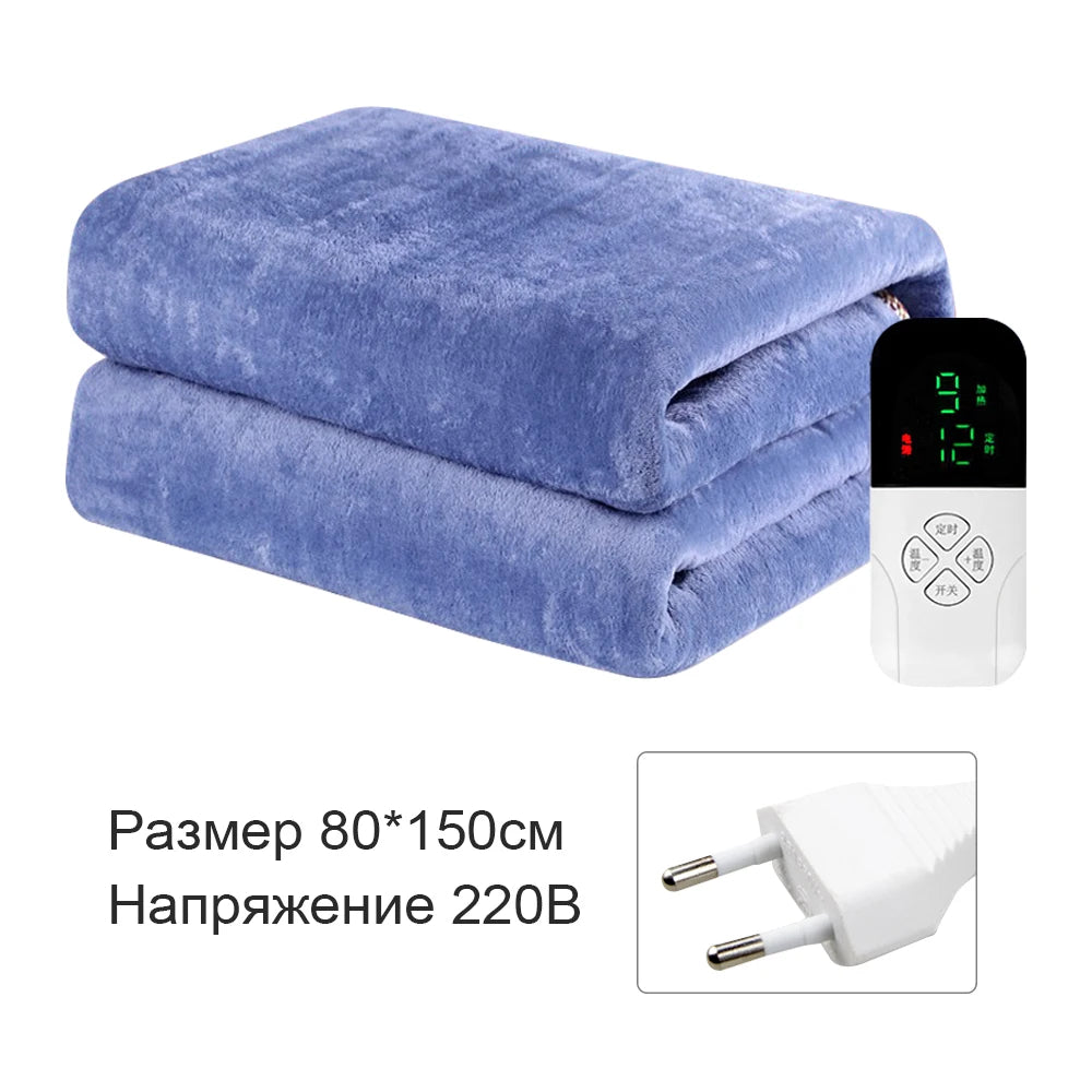 Electric Bed Sheet Heated 220V Blankets Heated Electric Sheet Intelligent Controller EU Plug Home Living Room Office Winter Use