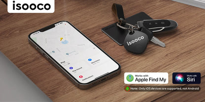 1/2/3/4pcs isooco Mini Car Locator Anti-lost Wallet Keychain Smart Tag Bluetooth Tracker Key Item Finder Use Find My (IOS Only)