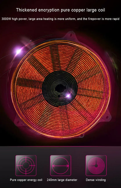 Mini Electric Magnetic Induction Cooker Wire control Embedded Hotpot Hob Burner Waterproof hot pot Tea Boiler Stove Cooktop 800W