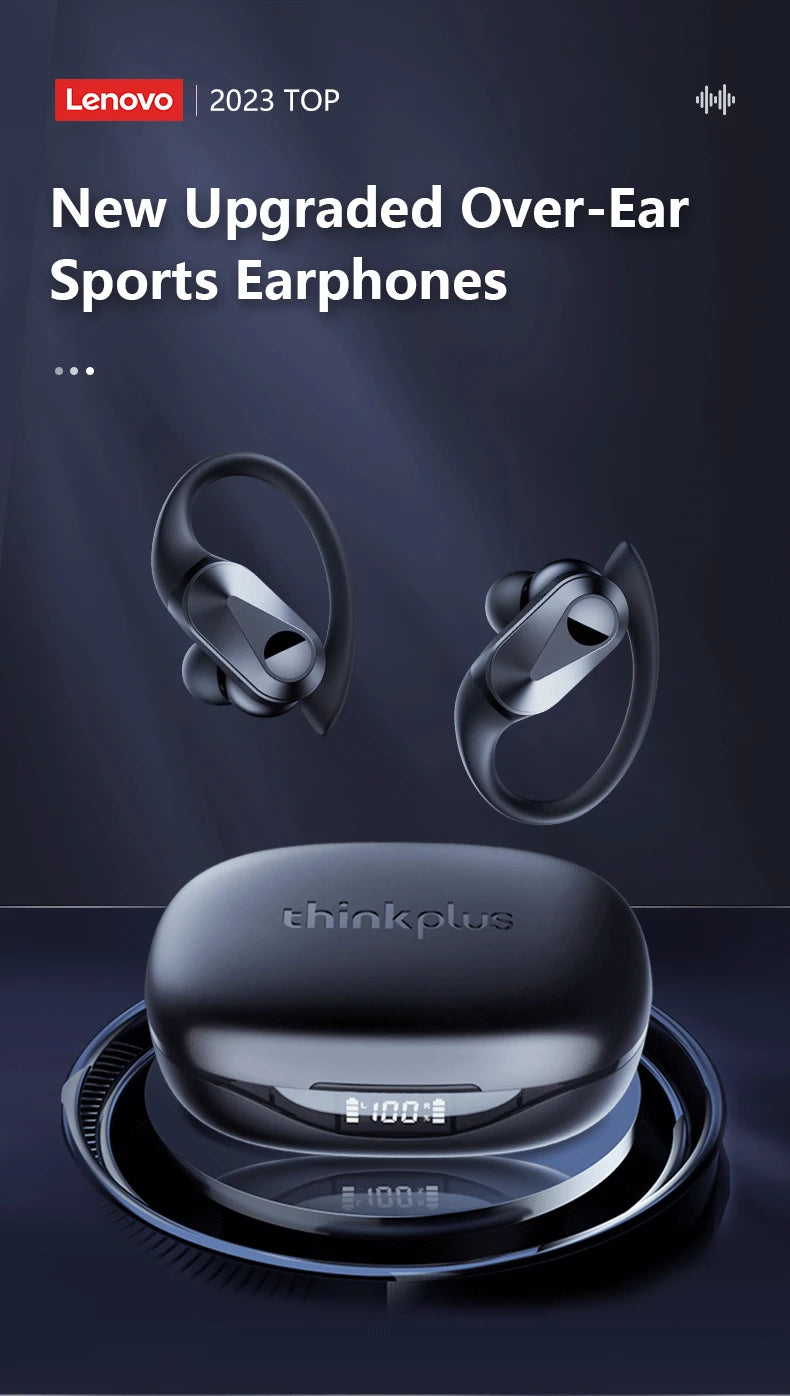 New Lenovo LP75 TWS Sports Earphones Bluetooth 5.3 Wireless Headphones Waterproof HiFi Stereo Noise Reduction Earbuds with Mics
