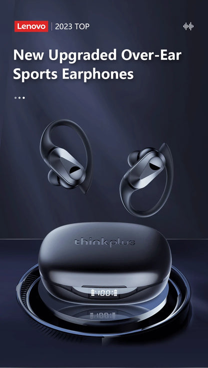 New Lenovo LP75 TWS Sports Earphones Bluetooth 5.3 Wireless Headphones Waterproof HiFi Stereo Noise Reduction Earbuds with Mics