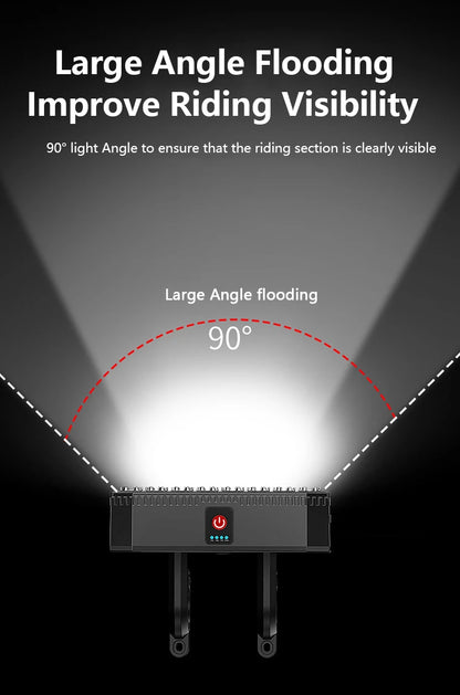 5/8 LED Bicycle Front Light USB Rechargeable 130dB Cycling Bike Horn Easy to Install 6 Modes Bicycle Bell Light