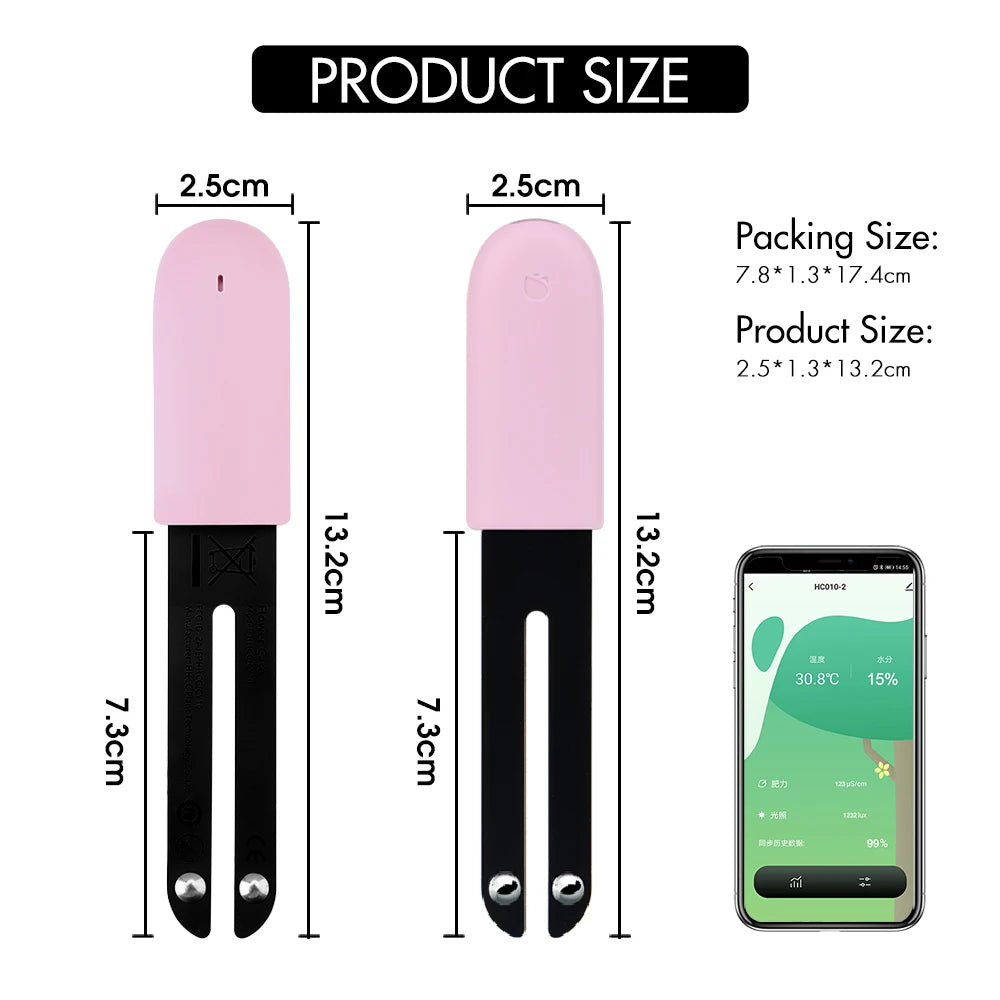 HHCC Flower Care Monitor Flora Garden Plant Grass Soil Water Fertility Smart Tester Flower Gardening Detector For Mihome App