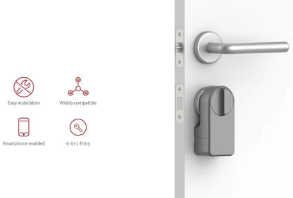 A1 Pro Bluetooth Smart Door Lock Tuya APP Remote Control Keyless Unlock Smart Life Cylinder DIY Easy Installation