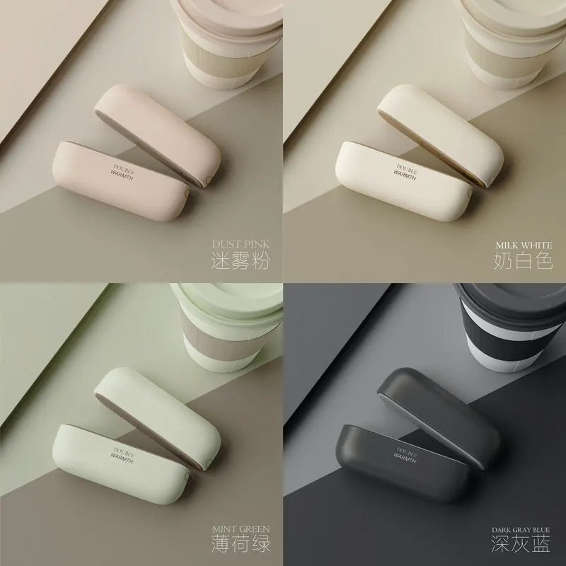 New 2 in 1 Magnetic Rechargeable Hand Warmers Electric Portable Handwarmers Ergonomic Compact Pocket Heater Tech Gifts Outdoors