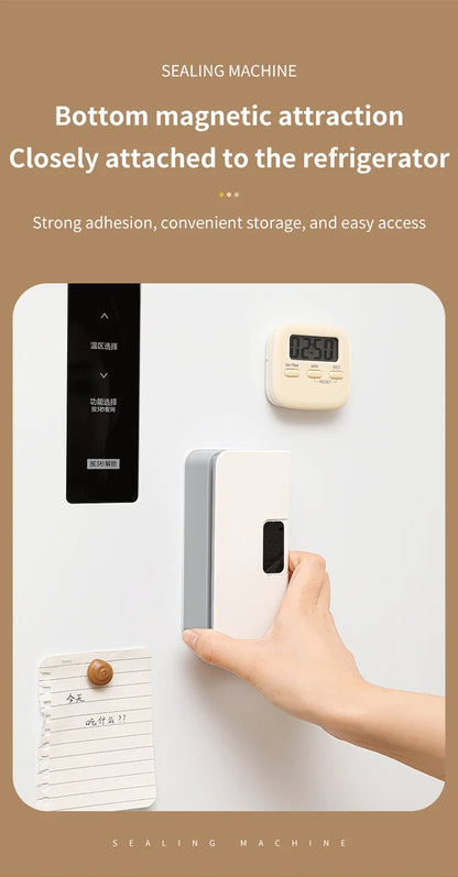 Plastic Bag Sealer Mini Heat Bag Sealing Machine Rechargeable Handheld Food Packaging Heat Sealer Thermal Bags Sealing Machine