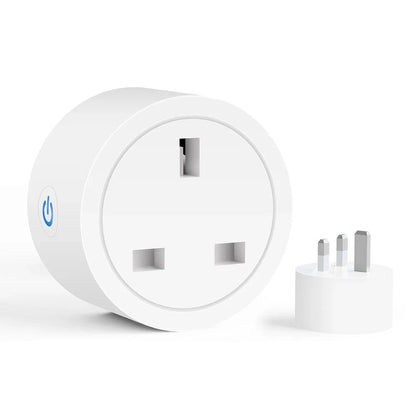 Matter Smart Socket UK WiFi Smart Plug 16A Mini Home Appliance Outlet Voice App Control Work with Alexa Google Home HomeKit Siri
