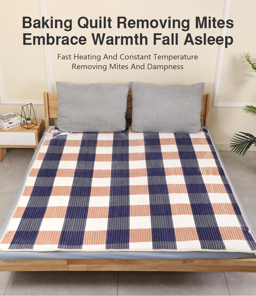 Electric Bed Sheet Heated 220V Blankets Heated Electric Sheet Intelligent Controller EU Plug Home Living Room Office Winter Use