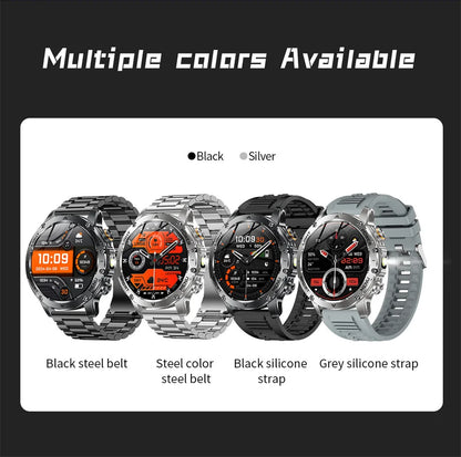 T-Rex 3 Military Grade 1000mAh Battery Smart Watch IP68 Waterproof GPS Bluetooth call AMOLED HD Men Sports 2025 New Smartwatch