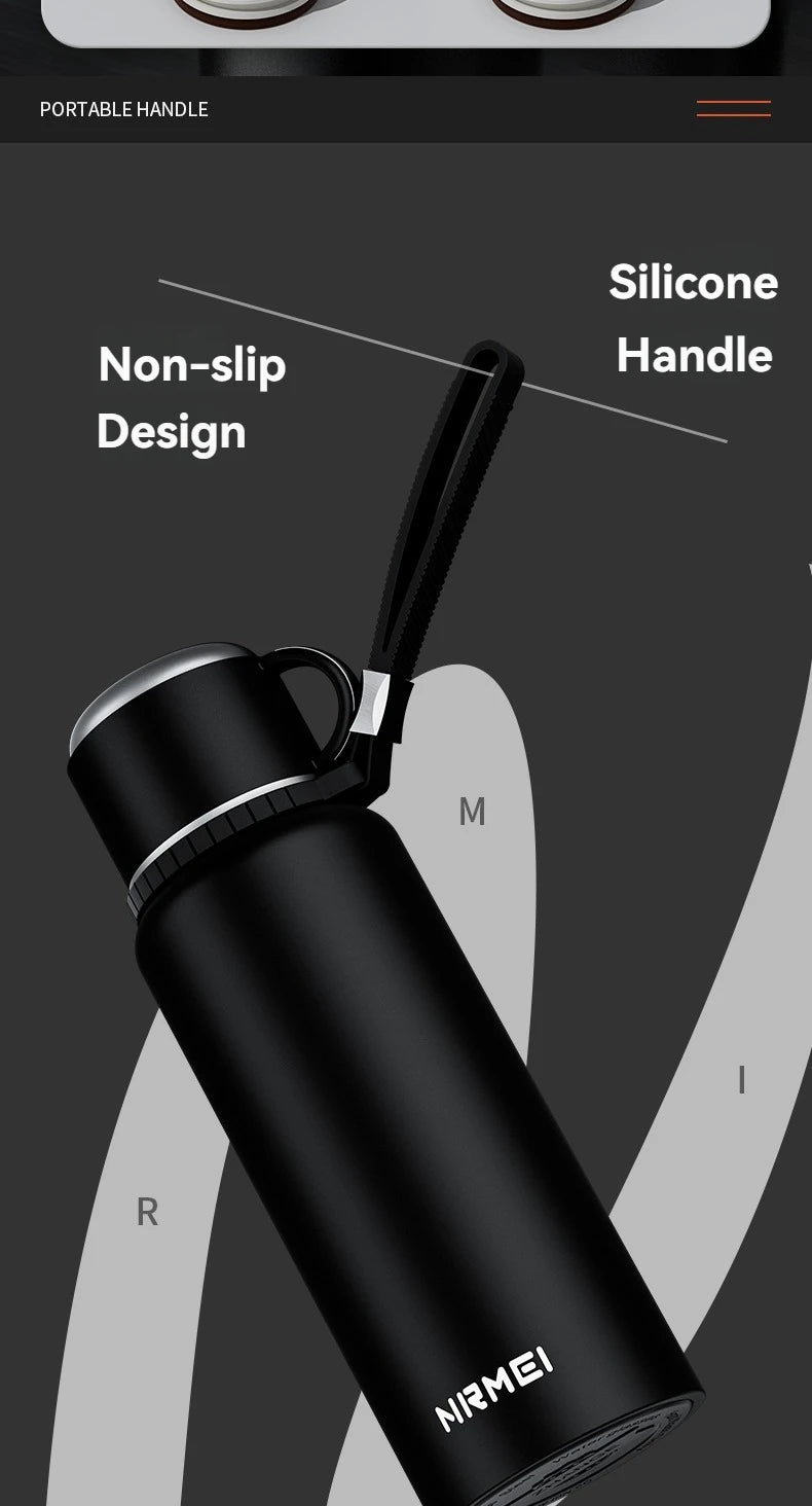 2L Thermos Insulated Water Bottle Hot Water Bottle Vacuum Flask Smart coffee drinkware cup Stainless Steel Double Wall Kettles